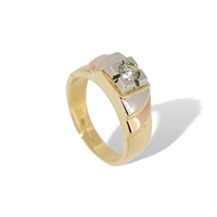 Ringe Idee Preziose dal 1987 Herr in Gelbgold Diamante 0.23 Ct IP.AK18M/34D - IP.AK18M/34D